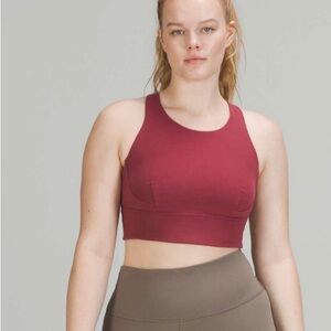 Lululemon Wunder Train Longline Bra *Medium Support, C/D Cup Mulled Wine (6)